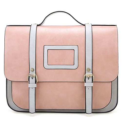 Bolso maletín rosa vintage de estilo retro para mujeres