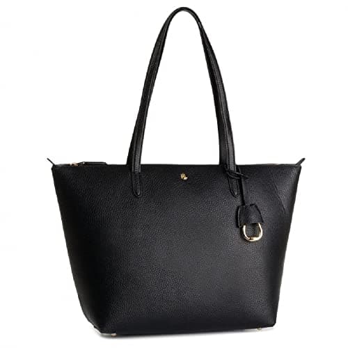 Gran bolso de lujo para mujer color negro, Ralph Lauren