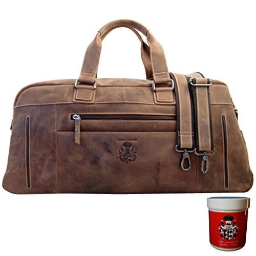 La bolsa de viaje Gauguin del Barón de Maltzahn, de cuero marrón.