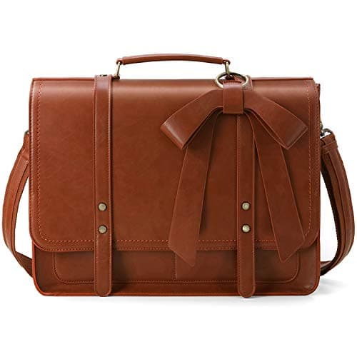 Maletín satchel retro para mujer de cuero PU Ecosusi con  bandolera