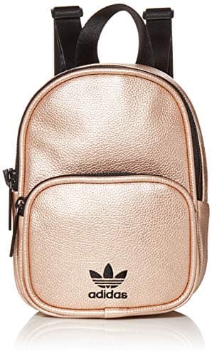 Mochila dorada de piel sintetica