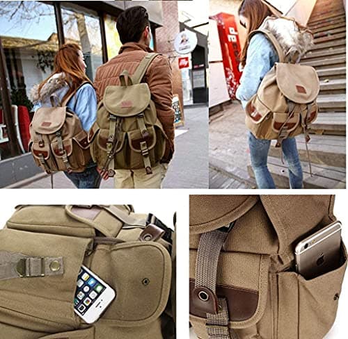 Mochilas de cuero y lona