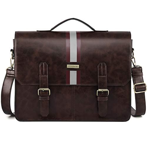 Moderno bolso de cuero de Pu Ecosusi con rayas de color