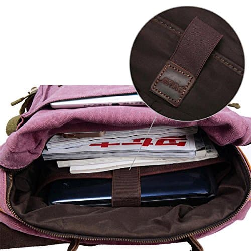 Tiene un compartimento para el ordenador y está forrado por dentro.