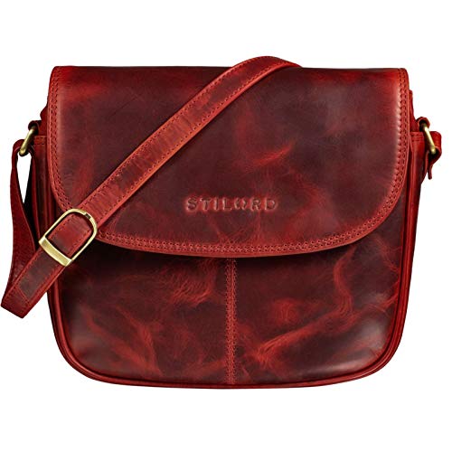 Bolso de mano rojo Vintage para mujer Stilord