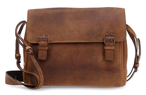 El bolso maletín Harold de cuero marrón 