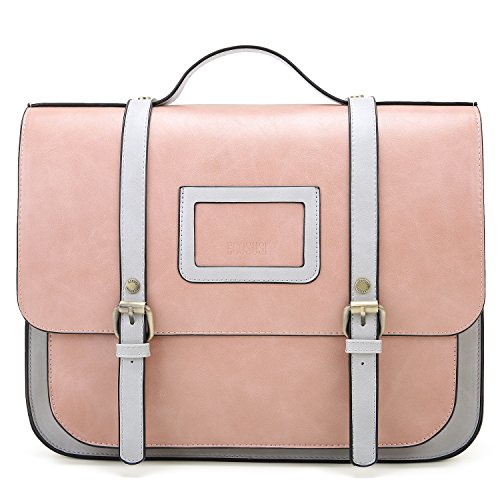 Bolso maletín rosa vintage de estilo retro para mujeres