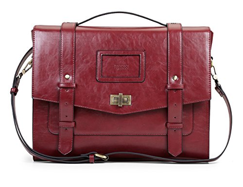 Bolso vintage rojo de Ecosusi (cuero sintético)