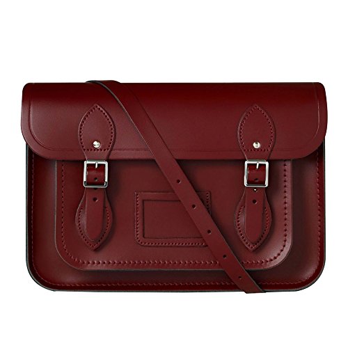 El bolso de cuero rojo de la Compañía de Carteras para mujeres