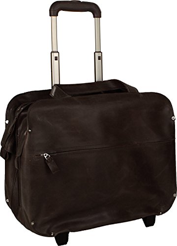 El maletín de piloto de cuero marrón de Harold con un compartimento para el portátil de 15 pulgadas. Un aspecto moderno y elegante. Harold's