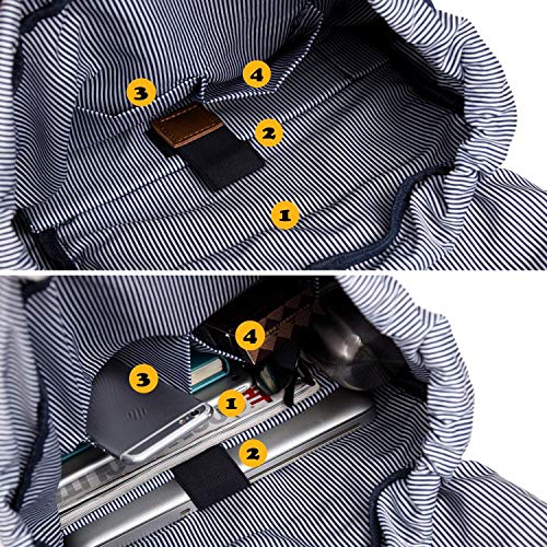 Esta gran y versátil mochila EverVanz tiene mucho espacio de almacenamiento en su interior, incluyendo un compartimento para el portátil de 15 pulgadas.