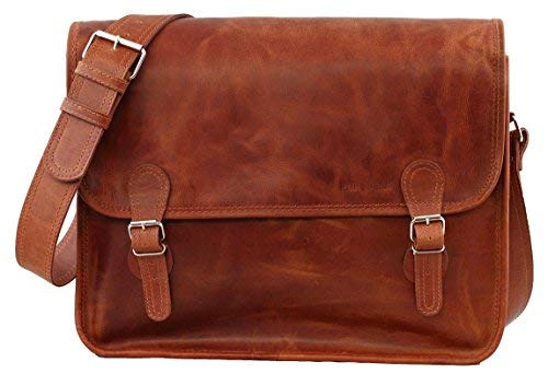 Este bolso también existe en cuero de coñac.