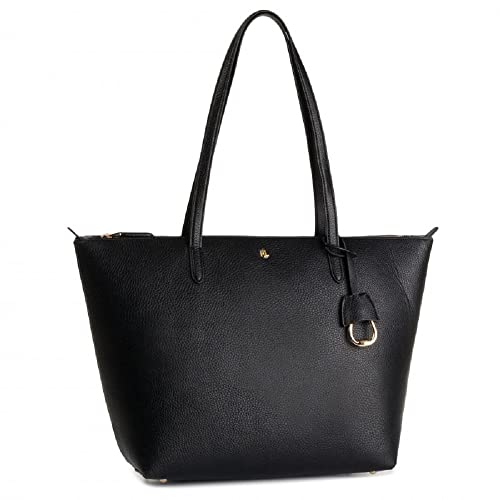Gran bolso de lujo para mujer color negro, Ralph Lauren 