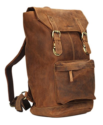 Gran mochila de piel Greenburry Vintage 42 cm