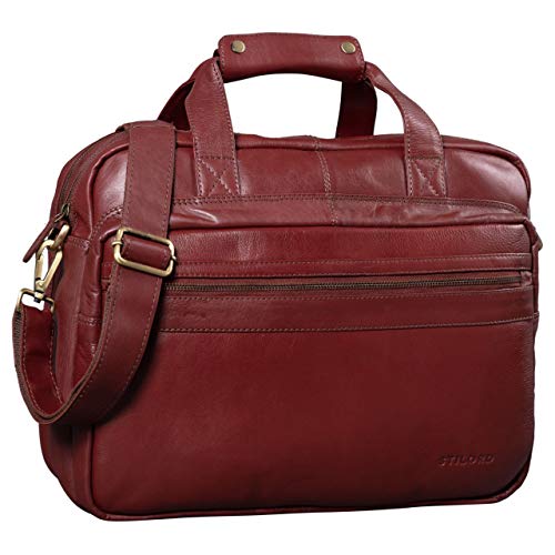 La cartera de cuero rojo de la mujer Vintage, Stilord