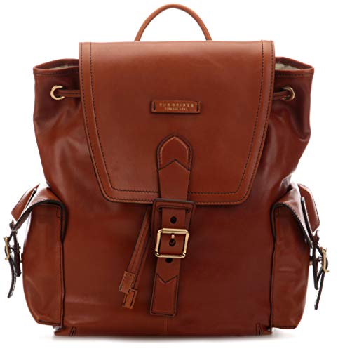 La mochila Bridge de cuero coñac flexible y natural, original y chic