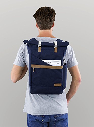 Mochila escandinava Ansvar de algodón orgánico con compartimento para el portátil para hombres o mujeres para un uso diario intensivo