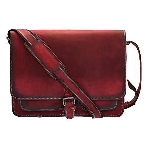 La mujer del bolso de Greenburry, rojo Vintage.