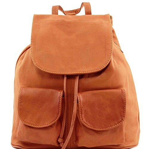 Mochila de cuero de la Toscana Cuero de la Toscana para mujeres