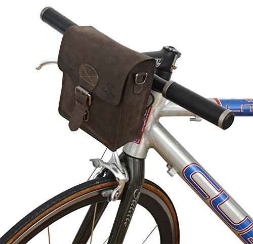 Pequeña bolsa cuadrada para el manillar de la bicicleta retro gusti