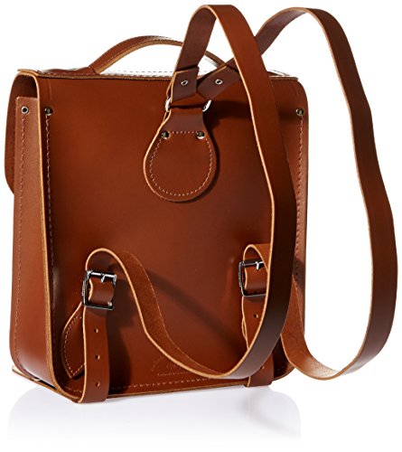 Pequeño maletín marrón de Cambridge Satchel, maletín para adultos con tirantes.